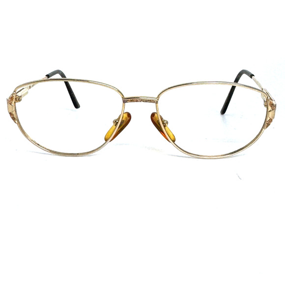 Les bases de bourgeouis Eyeglasses Frames Gold Round Full RIm 52-15 H5536 - Picture 1 of 8